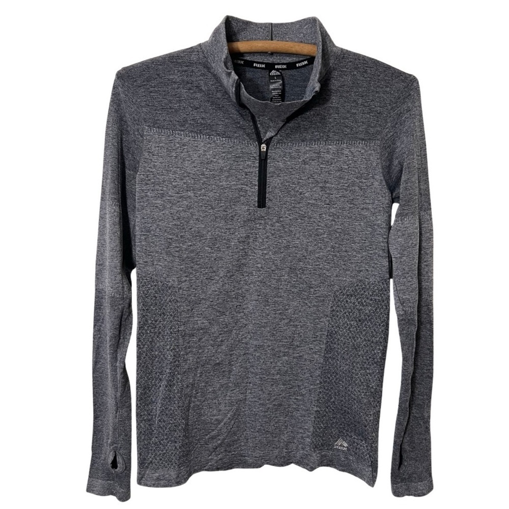 RBX long sleeve quarter zip pullover mock neck Black lightweight size large
